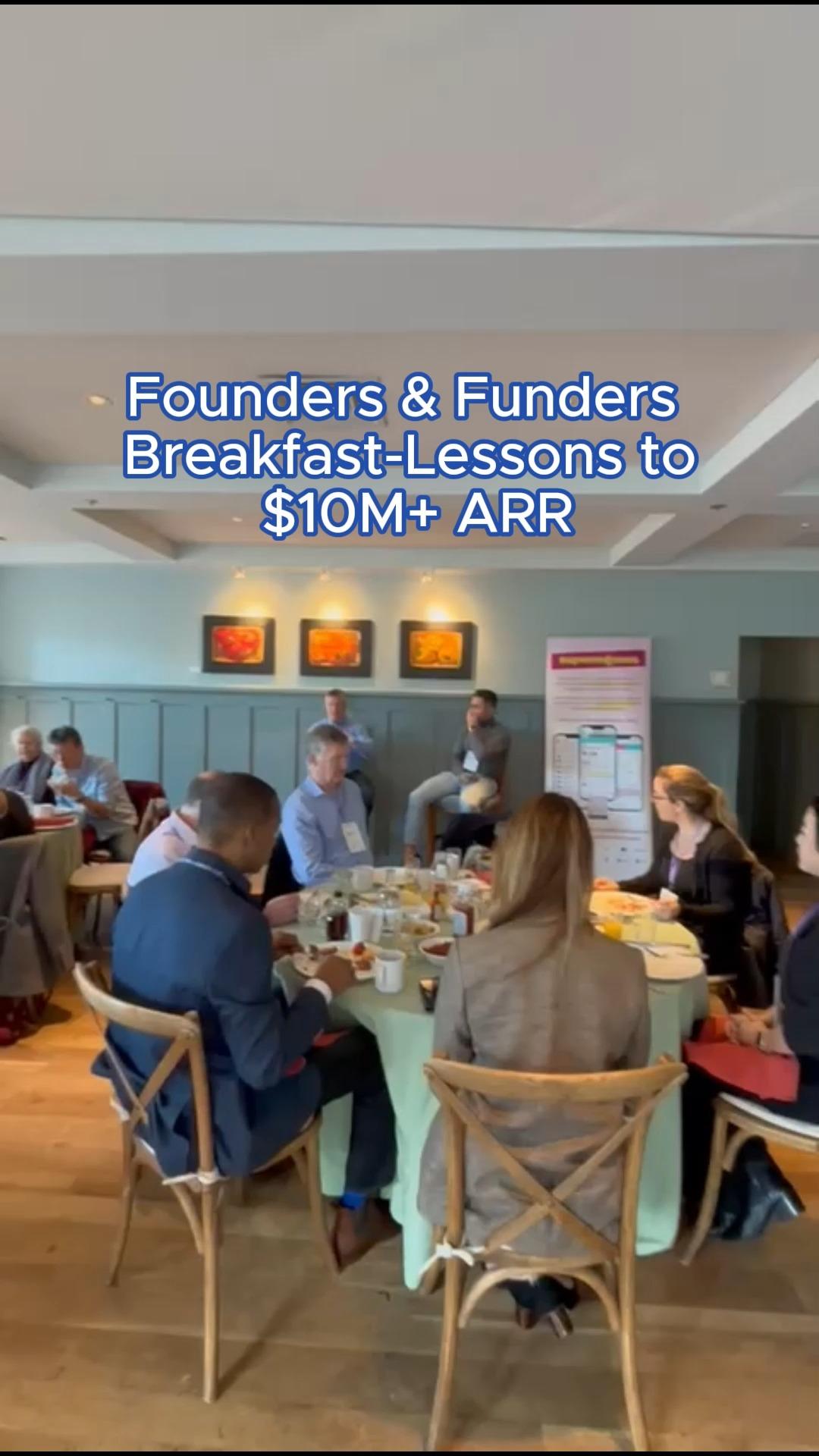 Lessons to $10M in ARR! We recently hosted a private breakfast in Boston with an exclusive group of venture-backed founders and GPs. Our breakfast featured Christopher Haley, Co-Founder of GRAX, a leader in data lifecycle management, who shared invaluable best practices and strategies for scaling revenue to $10M and driving business growth.
Huge shoutout to Fidelity Private Shares and Gunderson Dettmer for co-hosting this amazing event with us and the wonderful David Horne for moderating!
#Founders #ProductMarketFit #Innovation #Data #TechCommunity #Boston